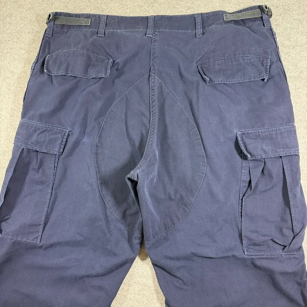 Propper Cargo Pants Mens L Navy Ripstop Tactical Combat Utility Adjustable Waist